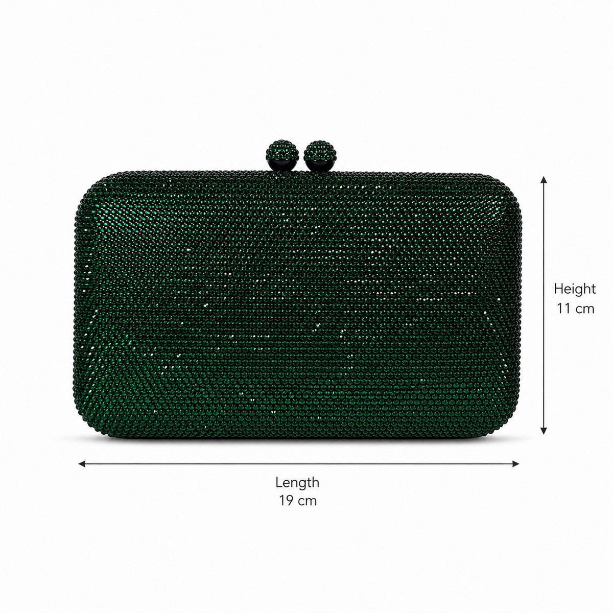 Emerald Green Box Clutch