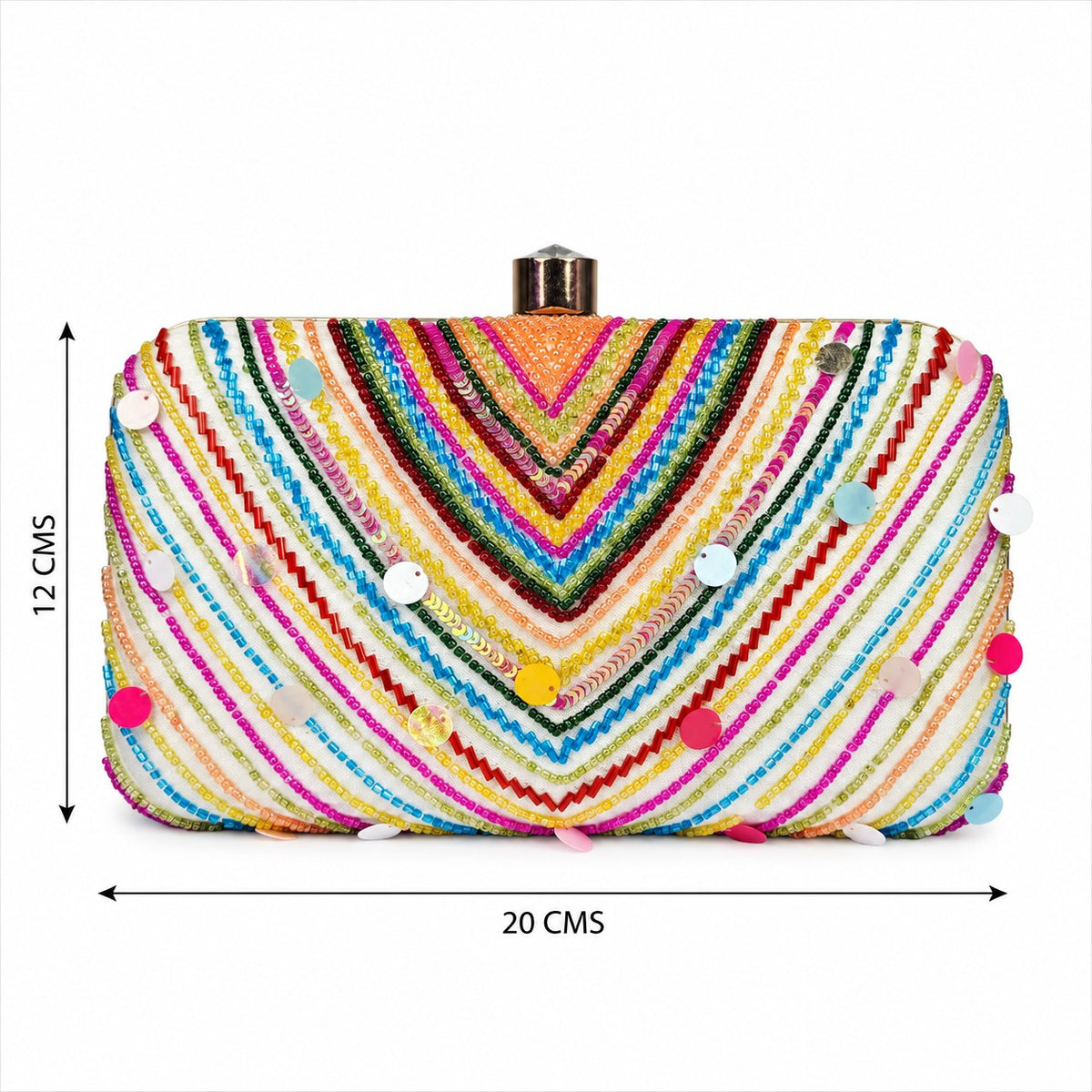 Vibrant Beaded Clutch