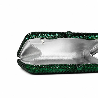 Emerald Green Box Clutch