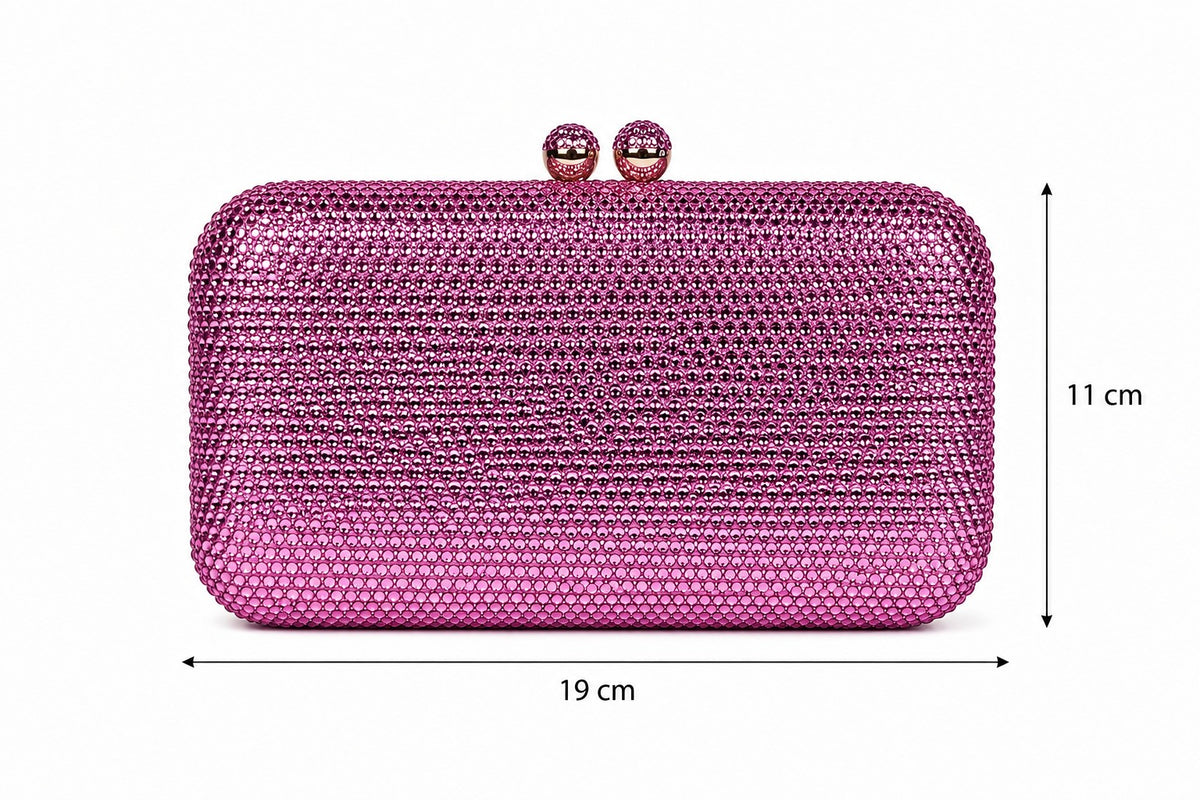 Orchid Pink Box Clutch