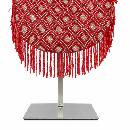 Red Beaded Potli