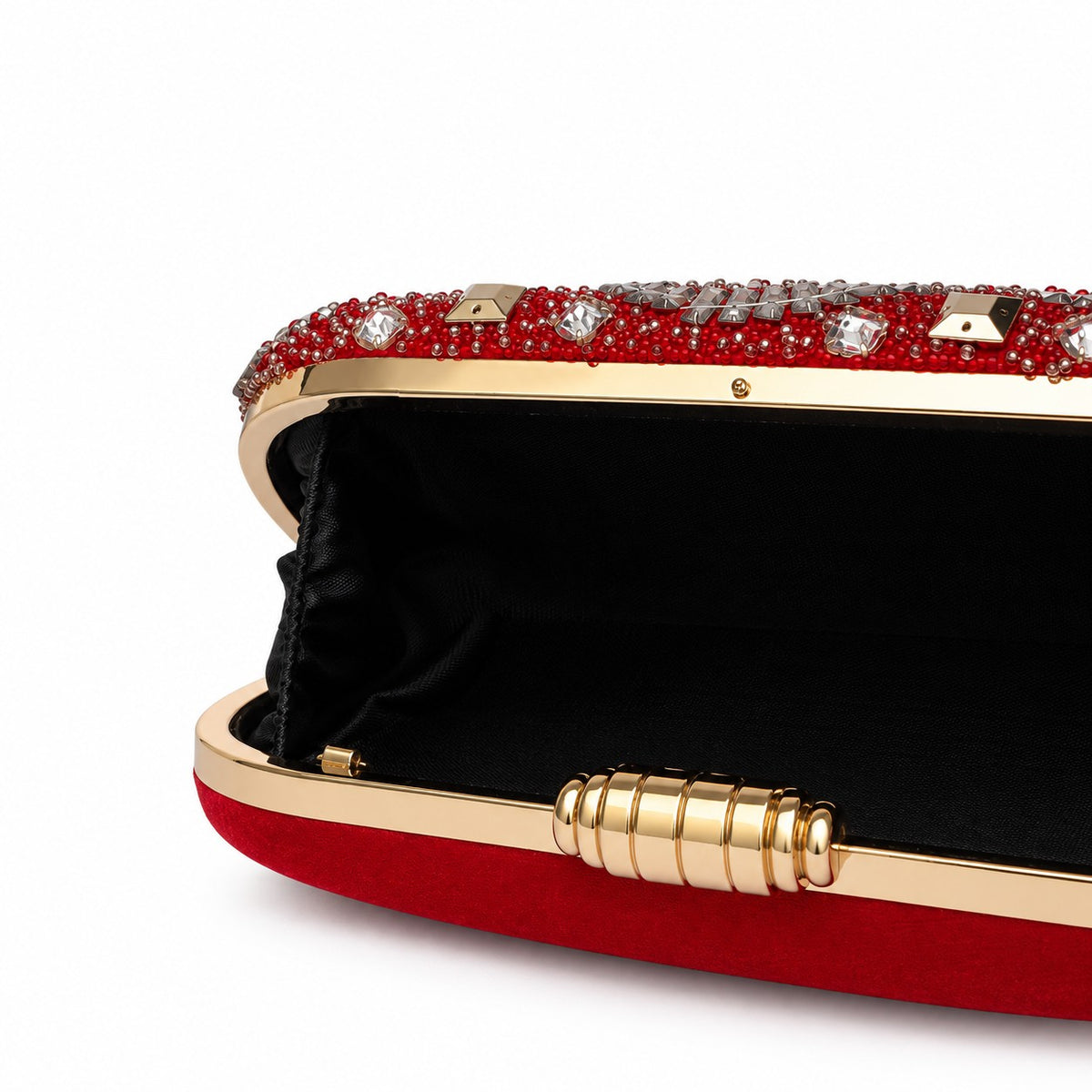 Embellished Red Bridal Clutch