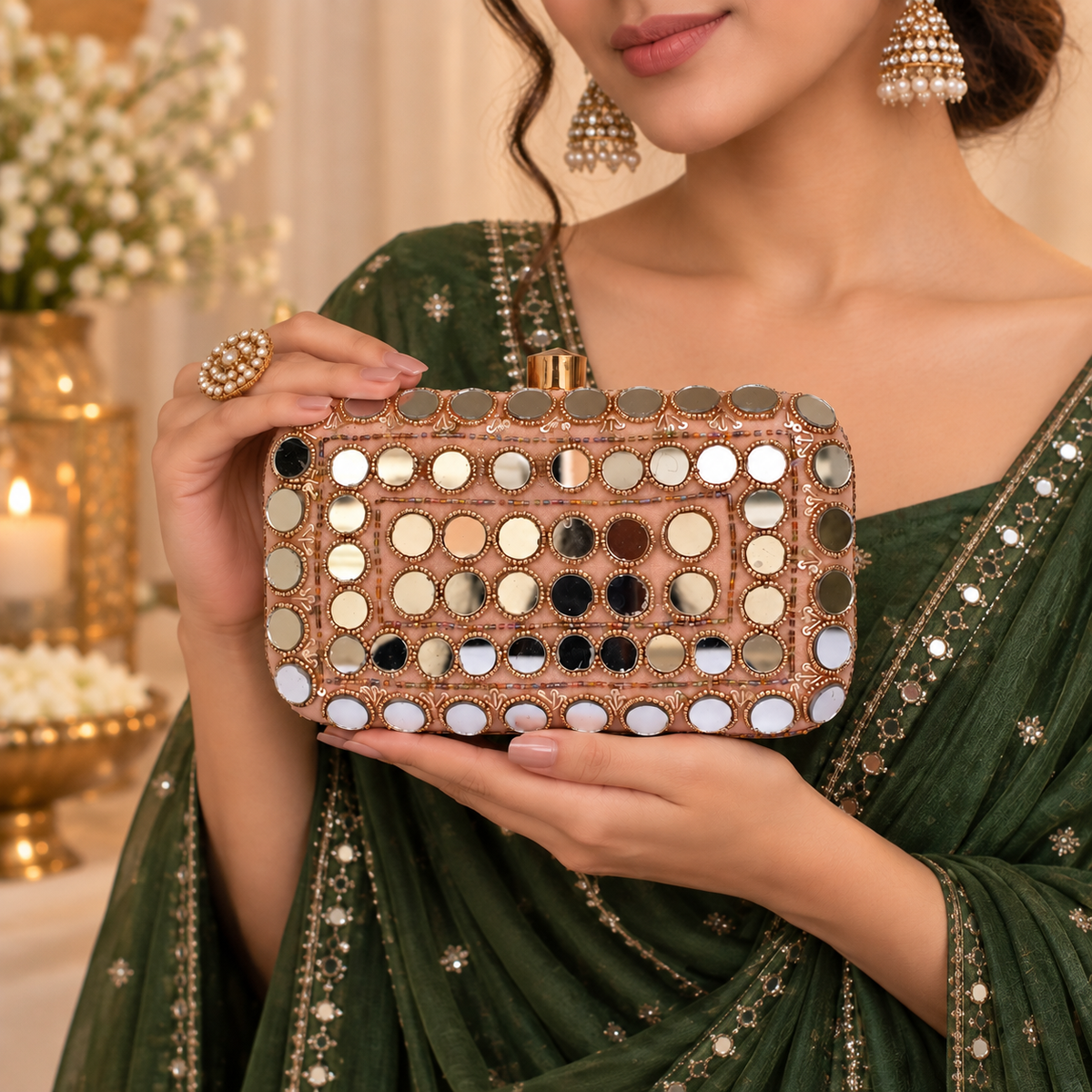 Pink Mirror Work Clutch