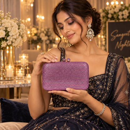 Orchid Pink Box Clutch