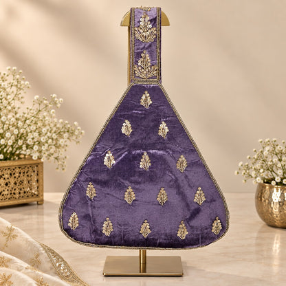 Ornate Lavender Embroidered Potli
