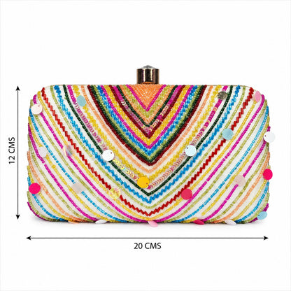 Vibrant Beaded Clutch