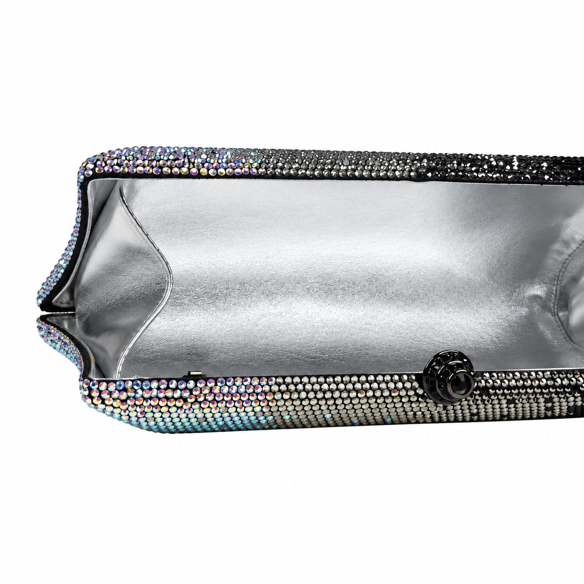 Charcoal Ombre Crystal Clutch