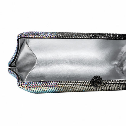 Charcoal Ombre Crystal Clutch
