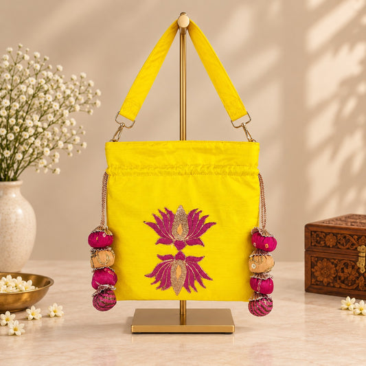 Sunshine Lotus Bloom Potli