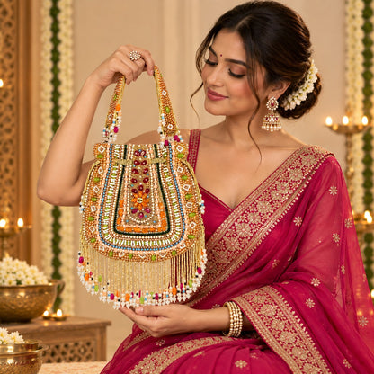 Boho Carnival Beaded Potli