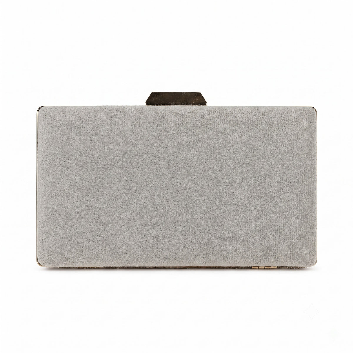 Silver Scatter Pearl Box Clutch