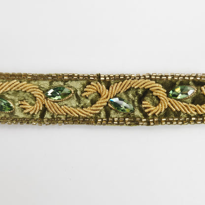 Emerald Green Zardozi Embroidered Potli
