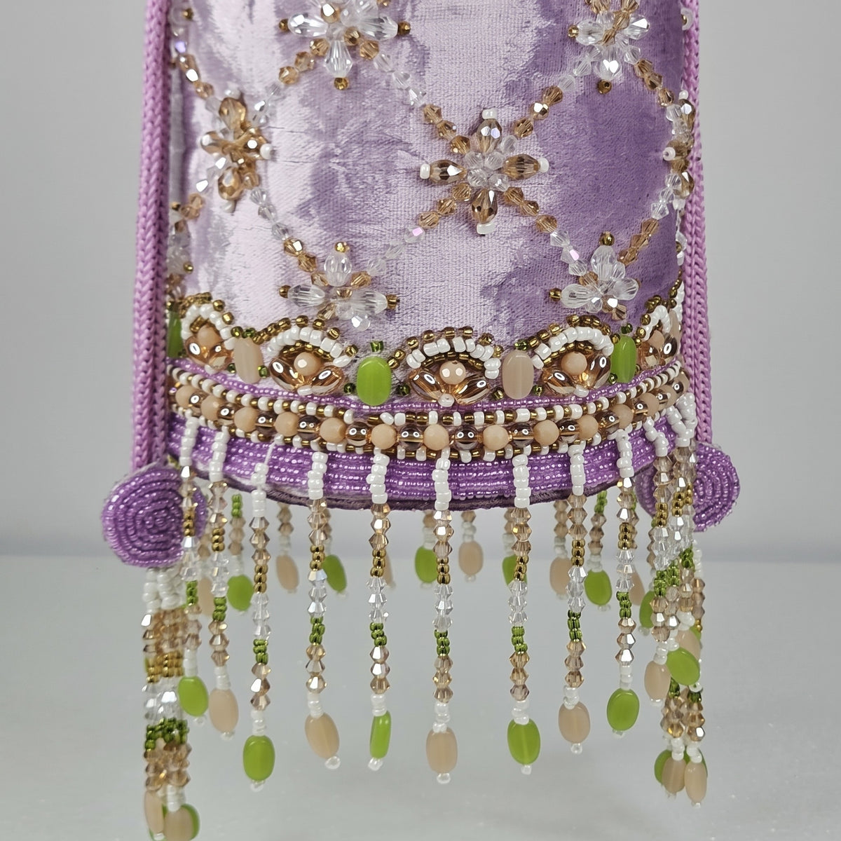 Lavender Bloom Beaded Potli