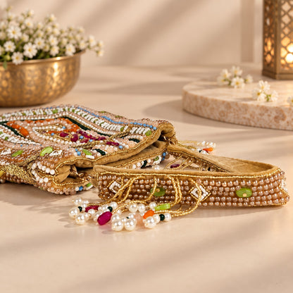 Boho Carnival Beaded Potli