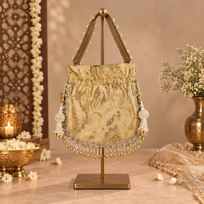 Golden Brocade Potli