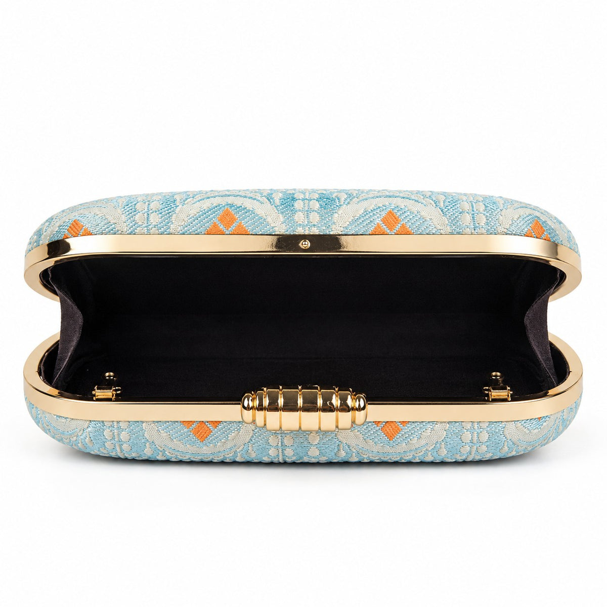 Pastel Blue Floral Clutch