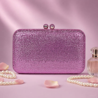 Orchid Pink Box Clutch